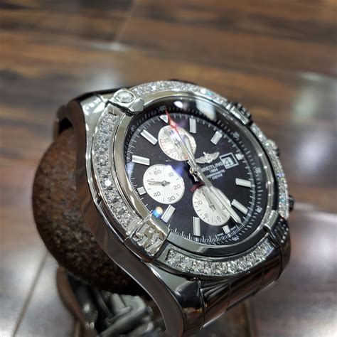 breitling super avenger 2 diamond bezel|breitling diamond watch bezel.